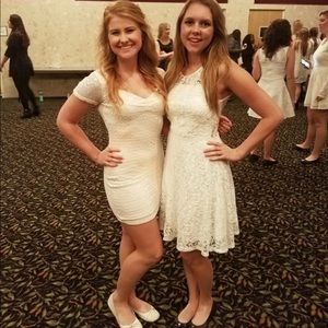 White dress on the right